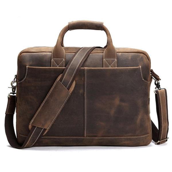 Classic shops leather messenger bag