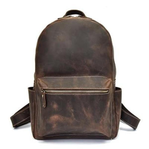 70s leather backpack men Vintage - & Women's Rucksack immediately air Vintage 1970's Leather Backpack with