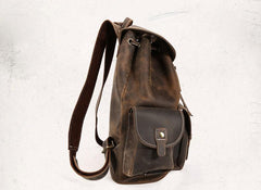 The Thorsen Backpack | Small Handmade Genuine Leather Backpack - STEEL HORSE LEATHER, Handmade, Genuine Vintage Leather