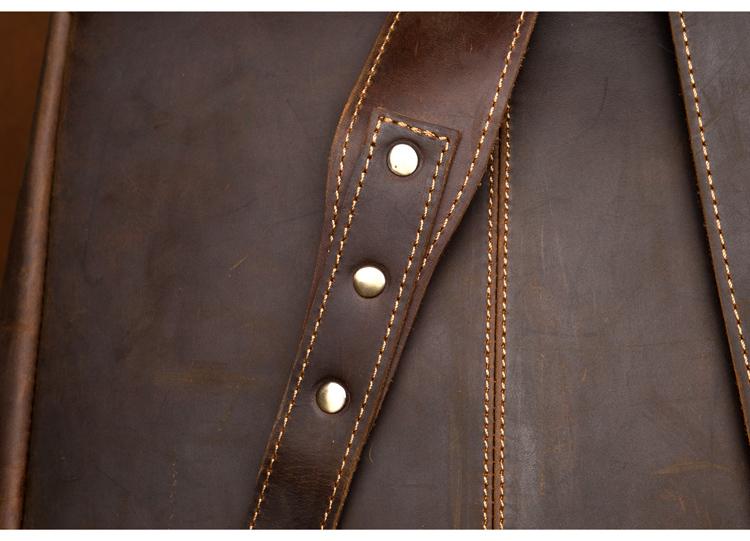 The Vernon Backpack | Genuine Vintage Leather Minimalist Backpack - STEEL HORSE LEATHER, Handmade, Genuine Vintage Leather