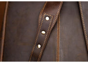 The Vernon Backpack | Genuine Vintage Leather Minimalist Backpack - STEEL HORSE LEATHER, Handmade, Genuine Vintage Leather