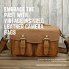 Embrace the Past With Vintage-Inspired Leather Camera Bags