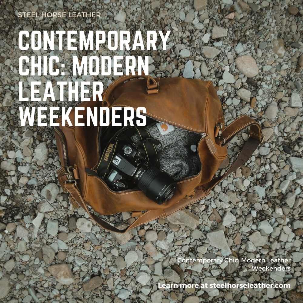 Contemporary Chic: Modern Leather Weekenders