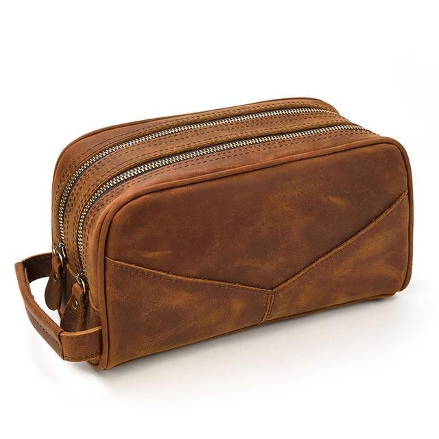Augusta Leather Pen Case - Makeup Pouch for Purse – Yukon Bags