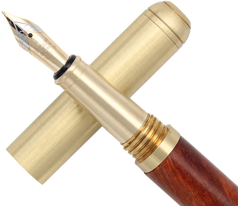 The Hemmingway | Handmade Wood and Brass Fountain Pen