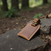 Full Grain Leather Luggage Tag