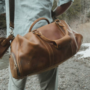 Men's Leather Duffle Bag | Steel Horse Leather