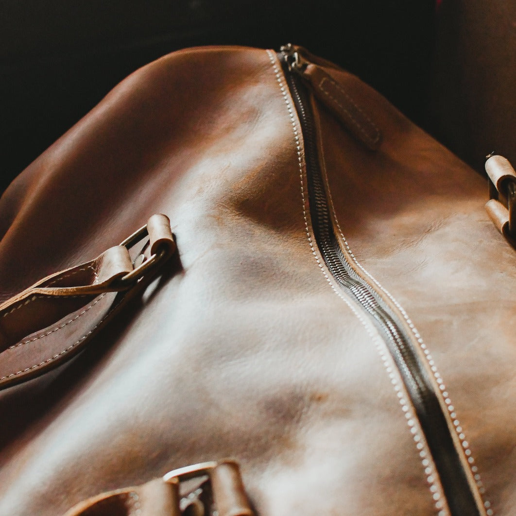 Men's Leather Duffle Bag | Steel Horse Leather