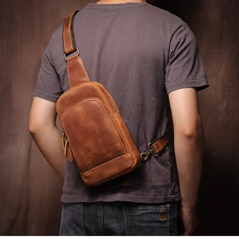 Wide Adjustable Leather Strap