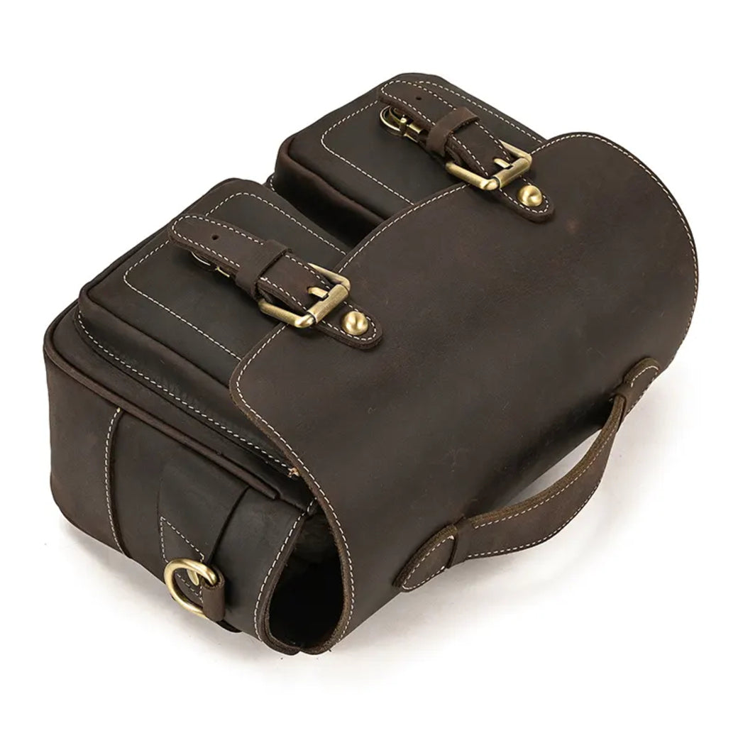 The Faust Leather Camera Bag | Crossbody Vintage Camera Messenger Bag