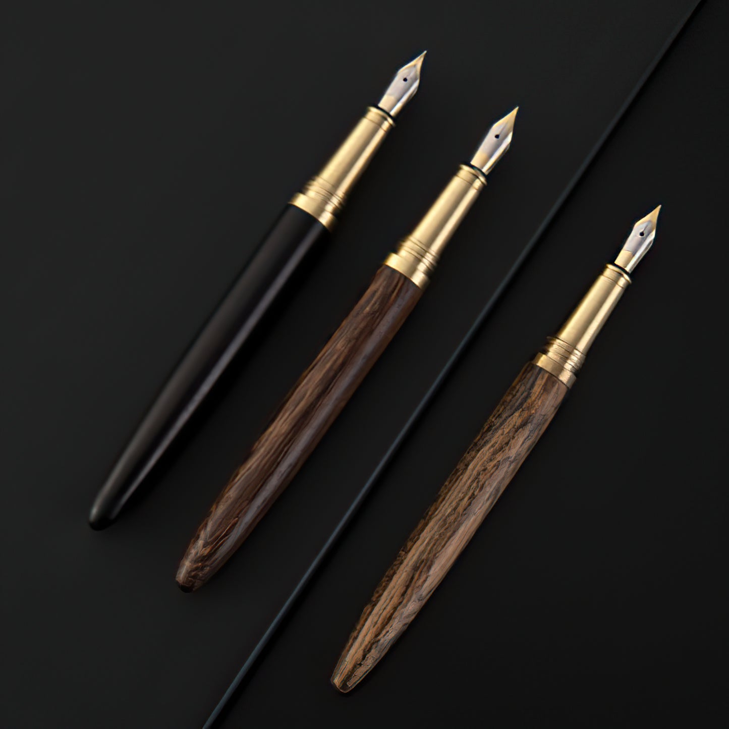 The Hemmingway | Handmade Wood and Brass Fountain Pen