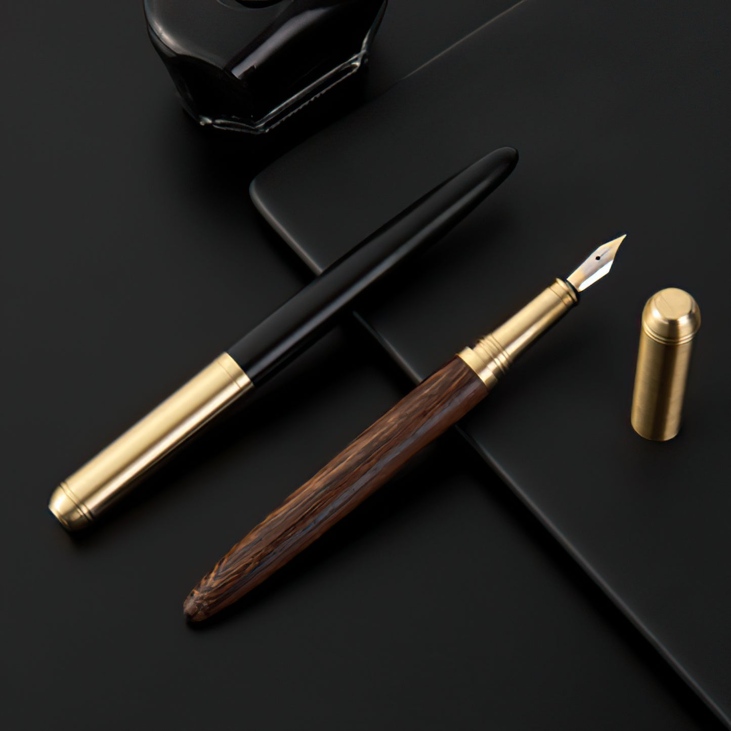 The Hemmingway | Handmade Wood and Brass Fountain Pen