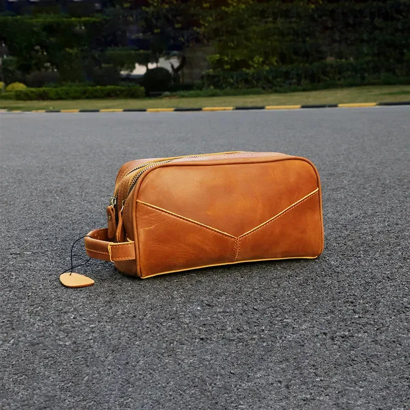 genuine leather toiletry travel bag men The Nomad Toiletry Bag