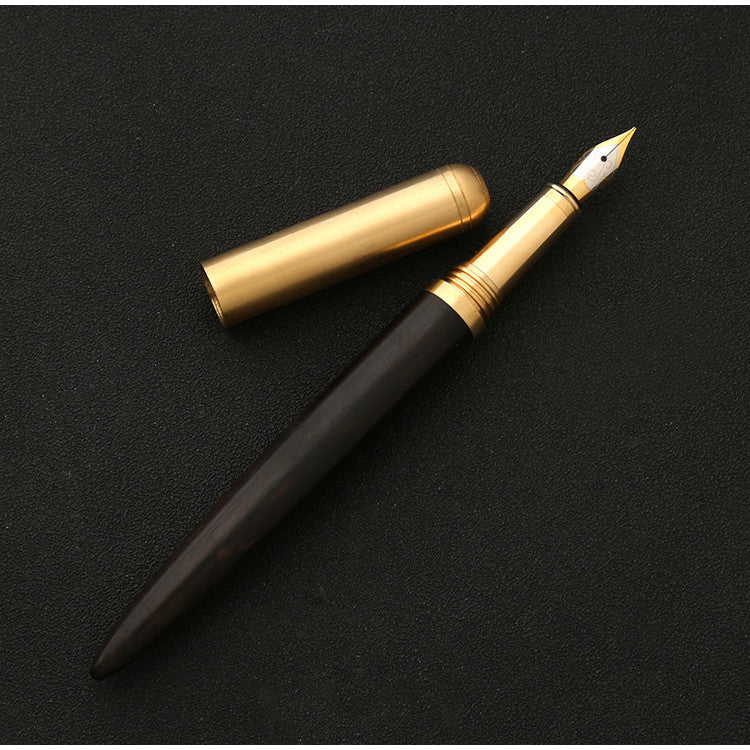 The Hemmingway | Handmade Wood and Brass Fountain Pen