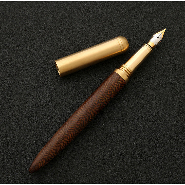 The Hemmingway | Handmade Wood and Brass Fountain Pen