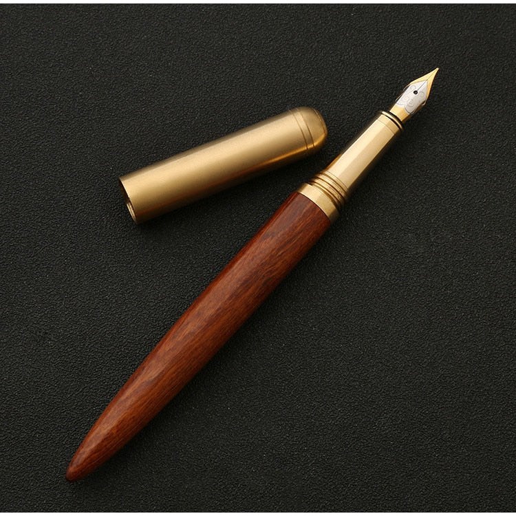 The Hemmingway | Handmade Wood and Brass Fountain Pen