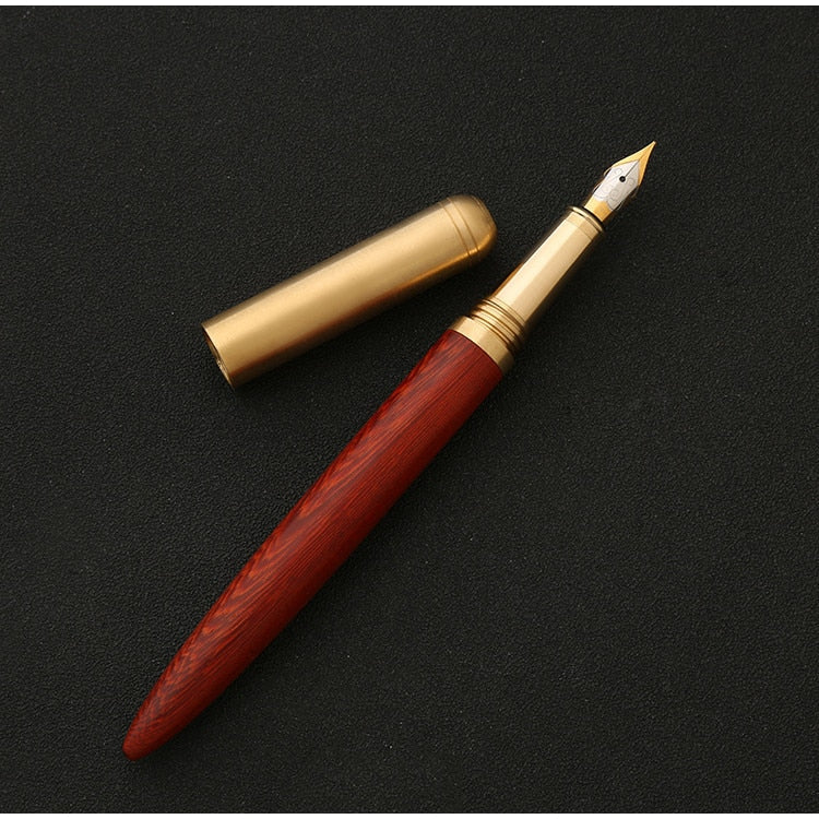 The Hemmingway | Handmade Wood and Brass Fountain Pen