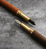 The Hemmingway | Handmade Wood and Brass Fountain Pen