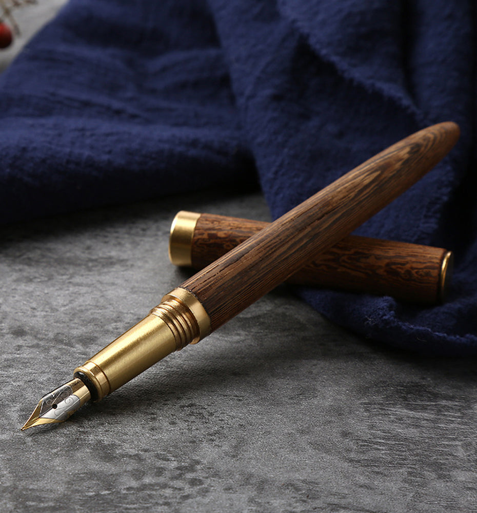The Hemmingway | Handmade Wood and Brass Fountain Pen