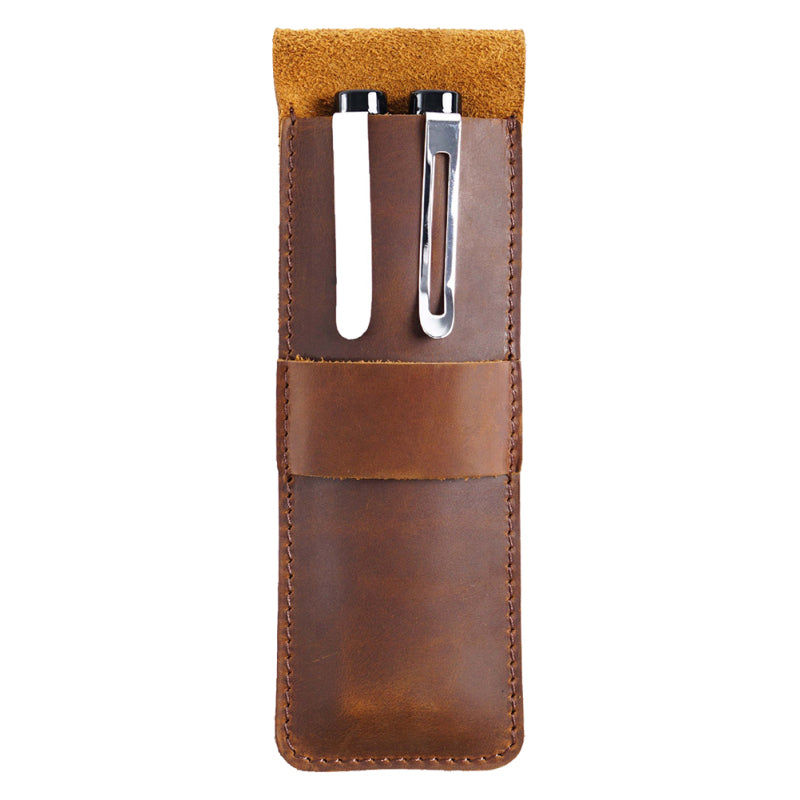 Leather fountain pen pouch, Leather pen holder, Leather Phone holder, Mothers day cheapest gift