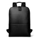 Skald Black Pebbled Leather Backpack | Slim Black Leather Backpack