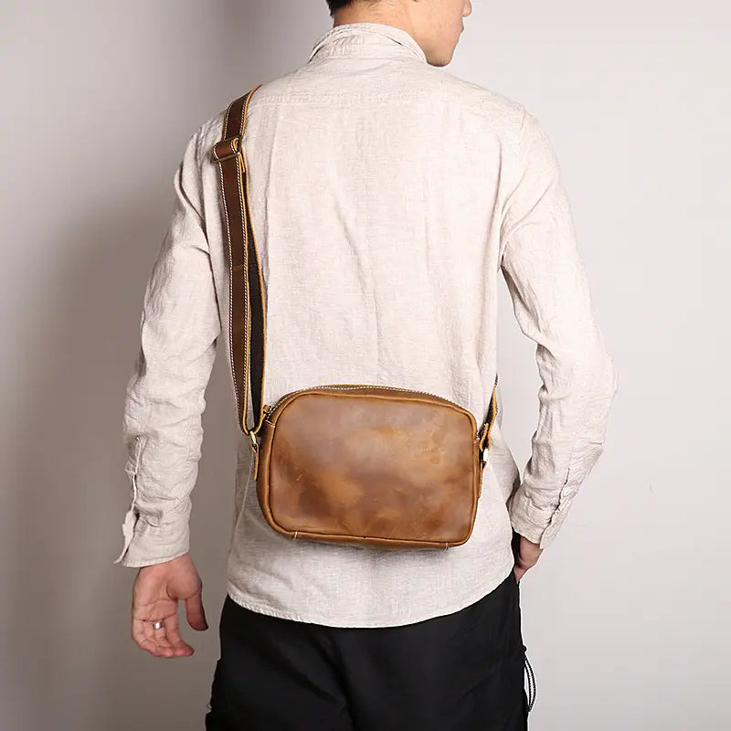 Soren Vintage Leather Crossbody Bag Sling | Versatile and