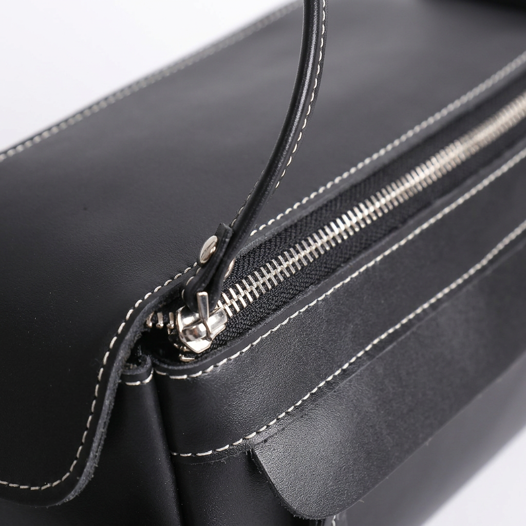 The Anders Dopp Kit | Black Leather Toiletry Bag