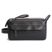 The Anders Dopp Kit | Black Leather Toiletry Bag