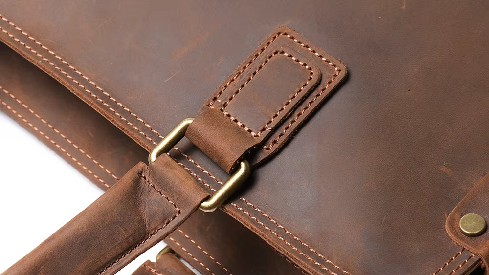The Viggo Briefcase | Genuine Leather Messenger Bag