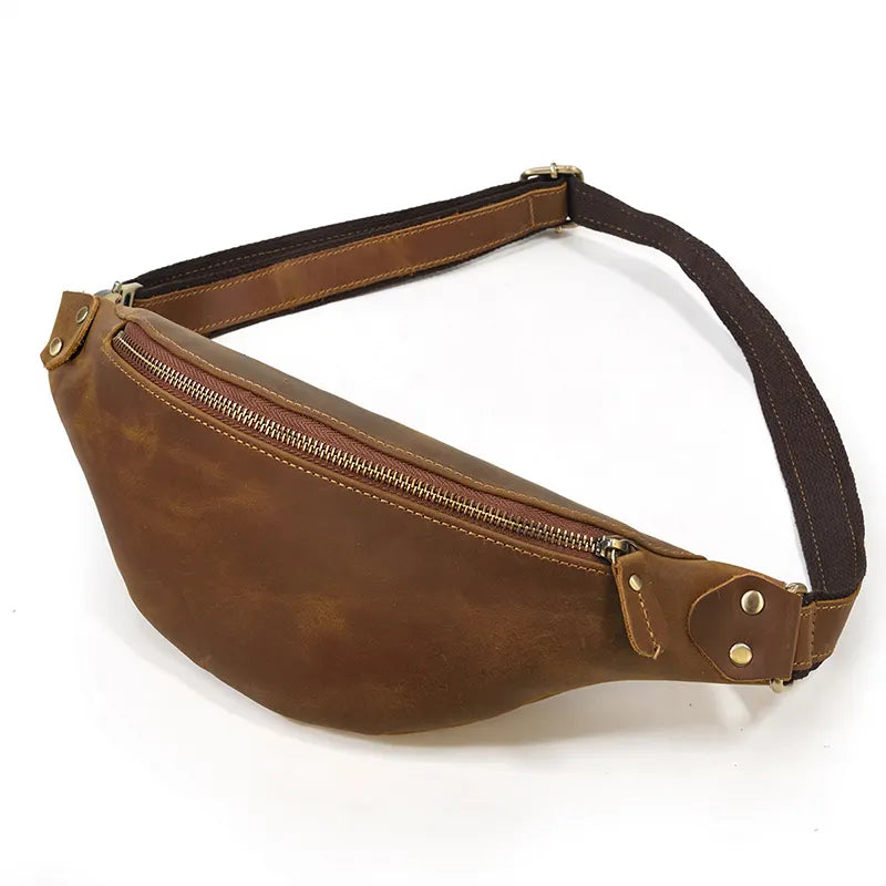 Wagner Leather Waist Bag Full Grain Leather Fanny Pack