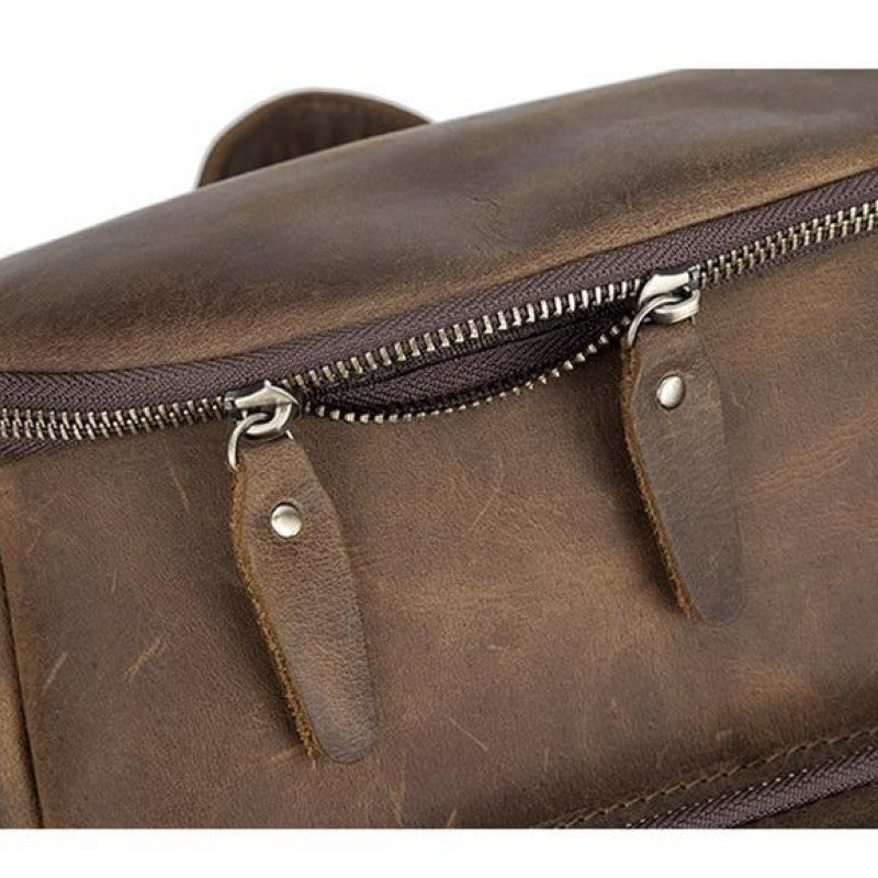 Premium Crazy Horse Leather That Ages Beautifully