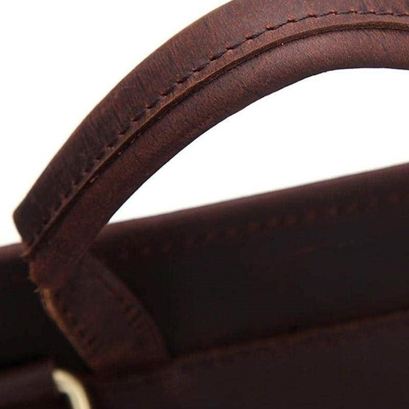 Leather-Lined Comfort Grab Handle