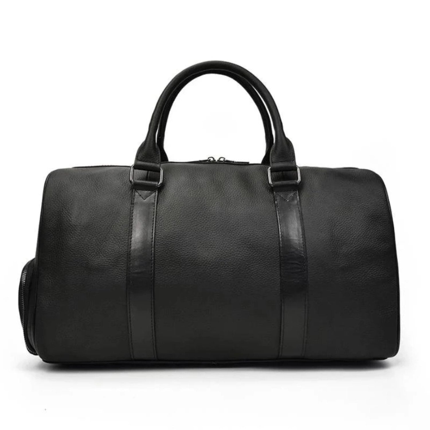 The Endre Weekender | Vintage Leather Duffle Bag - STEEL HORSE LEATHER, Handmade, Genuine Vintage Leather