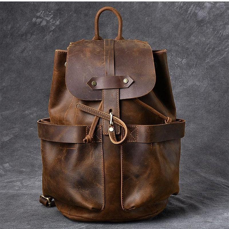 alondra rucksack leather backpack The Olaf Rucksack | Vintage Leather Travel Backpack