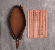 The Paavo Leather Pen Case | Leather Makeup Pouch