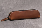 The Paavo Leather Pen Case | Leather Makeup Pouch