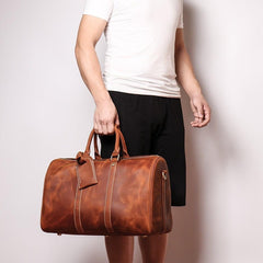 The Brandt Weekender | Small Leather Duffle Bag