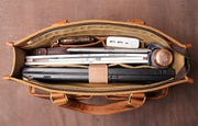 The Dagmar Leather Briefcase | Vintage Leather Messenger Bag