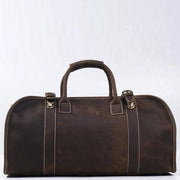 The Erlend Duffle Bag | Vintage Leather Weekender - STEEL HORSE LEATHER, Handmade, Genuine Vintage Leather