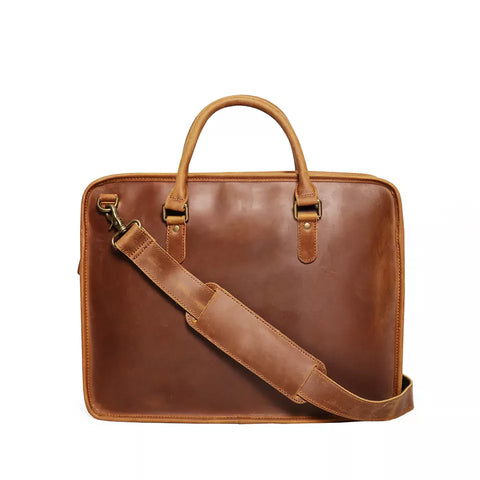 The Hemming Leather Laptop Bag Vintage Leather Briefcase