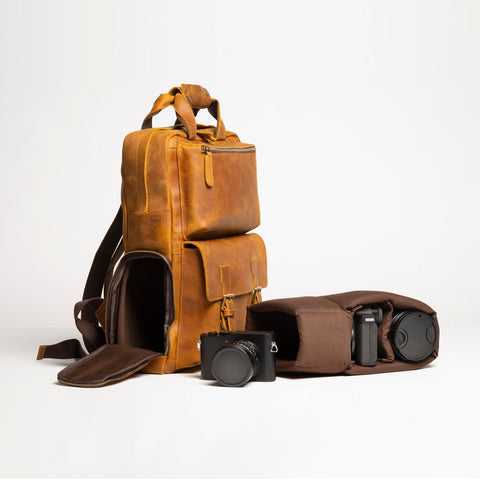 Leather Rolltop Backpack – Ellicott & Co.