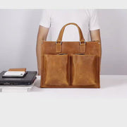 The Dagmar Leather Briefcase | Vintage Leather Messenger Bag