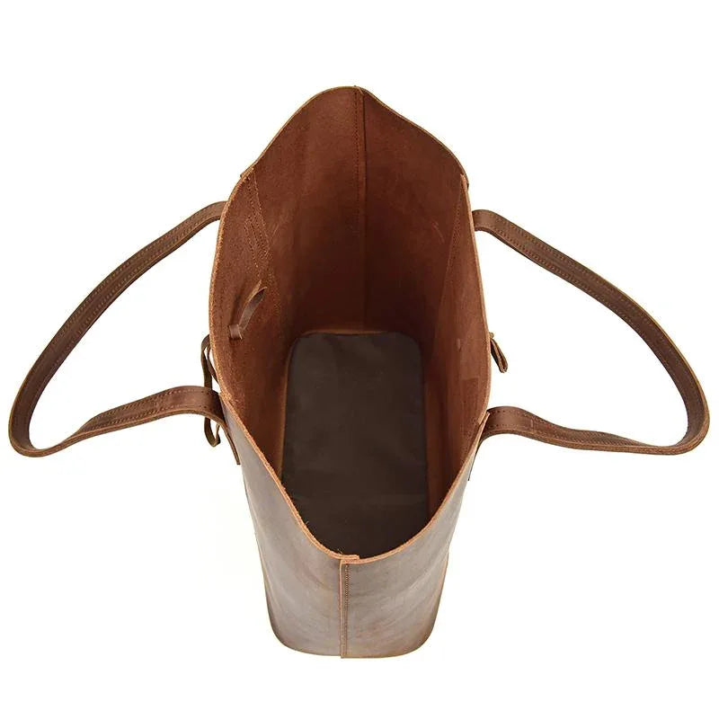 embassy travel gear 21 brown faux leather tote bag The Taavi Tote