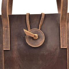 The Taavi Tote | Handcrafted Leather Tote Bag - STEEL HORSE LEATHER, Handmade, Genuine Vintage Leather