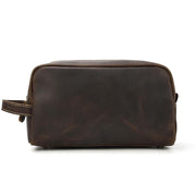 The Wanderer Toiletry Bag | Genuine Leather Toiletry Bag - STEEL HORSE LEATHER, Handmade, Genuine Vintage Leather