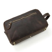 The Wanderer Toiletry Bag | Genuine Leather Toiletry Bag - STEEL HORSE LEATHER, Handmade, Genuine Vintage Leather