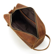 The Wanderer Toiletry Bag | Genuine Leather Toiletry Bag - STEEL HORSE LEATHER, Handmade, Genuine Vintage Leather