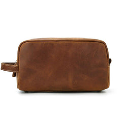 The Wanderer Toiletry Bag | Genuine Leather Toiletry Bag - STEEL HORSE LEATHER, Handmade, Genuine Vintage Leather
