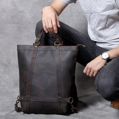 The Icarus | Handmade Vintage Leather Backpack - STEEL HORSE LEATHER, Handmade, Genuine Vintage Leather