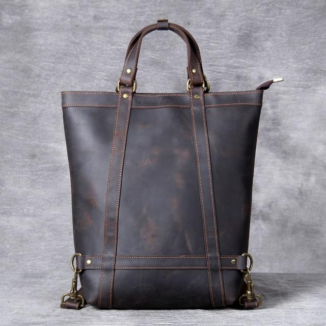 Steel Horse Leather The Taavi Tote Handcrafted Leather Tote Bag